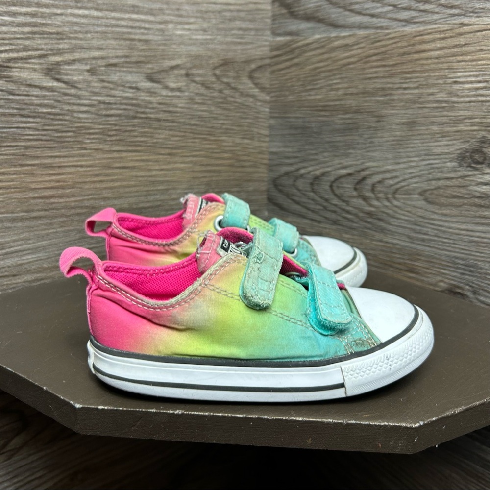 Converse ctas low ombré blue green pink v strap